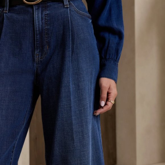 NWT Banana Republic Wide-Leg Jean - Picture 3 of 3